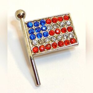 American Flag Lapel Pin USA Vintage